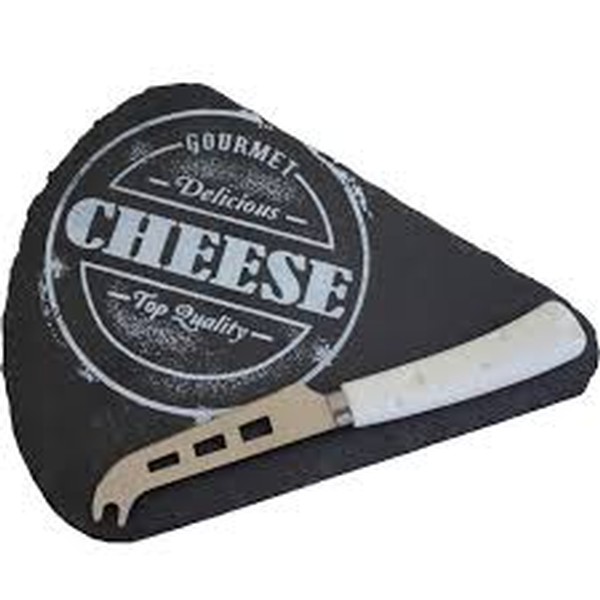 Wedge Slate Cheese Board with Knife